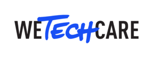 Logo WeTechCare black blue